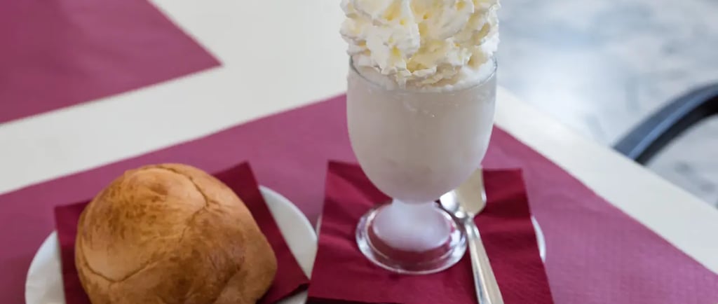 Sicilian granita with brioche
