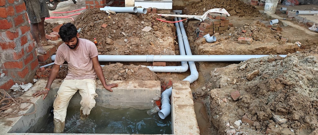 drainage and seweagepipe installation for toilet bathroom,by sonu electrical and plumbing service