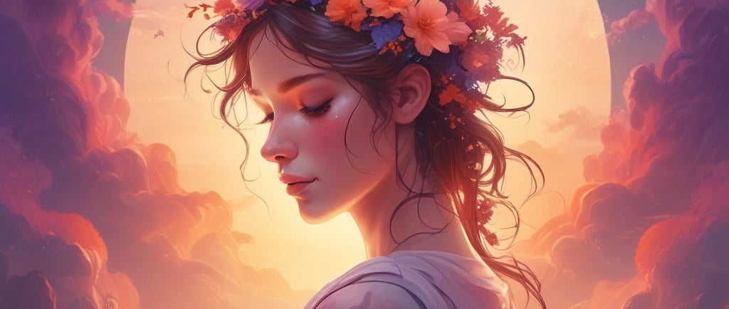 A weathered statue of buddha holding a crystal.