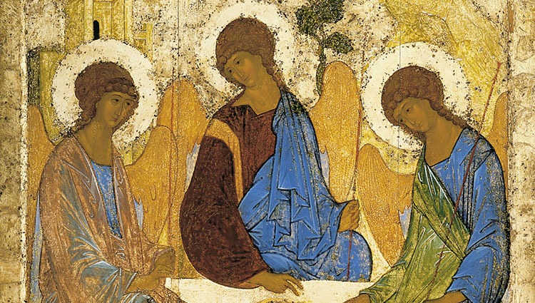 Peinture représentant la très Sainte Trinité