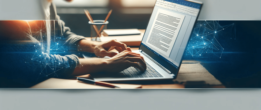 a man sitting at a desk working on a laptop