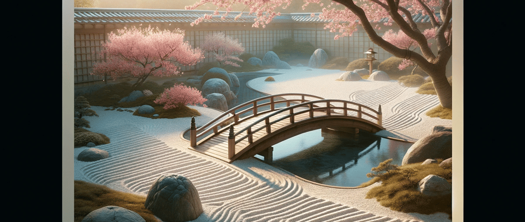 a bridge over a river with a bridge over it