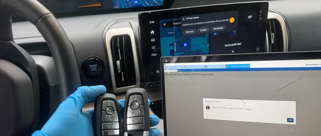 2025 Ford Expedition program fob with OEM Dealer Tool