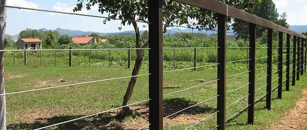 cerca de mourão quadrado