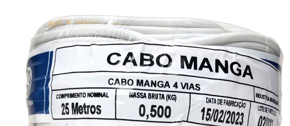 Pacote fechado de cabo manga de 4 vias para fita de led
