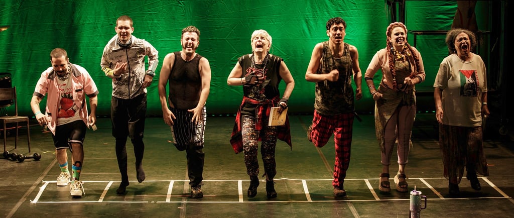 a group of people standing on a stage