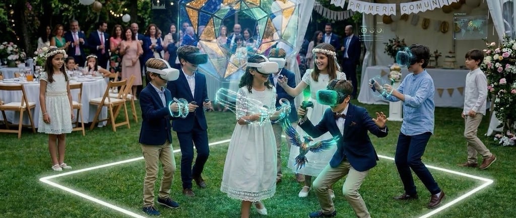 animacion en comunion con realidad virtual en grupo