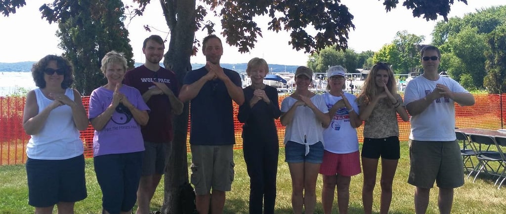 Enjoying outdoor practice at Edgewater Park in Williams Bay next to Geneva Lake