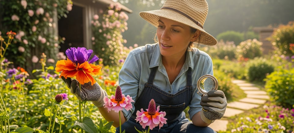 a woman in a straw hat and a straw hat