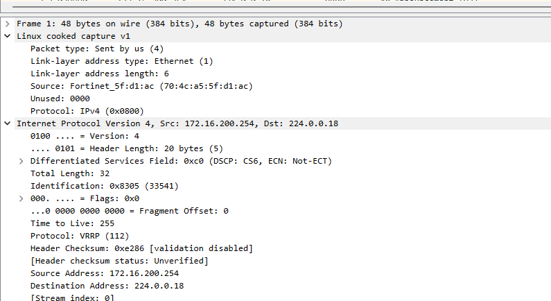 How to configure VRRP in FortiGate