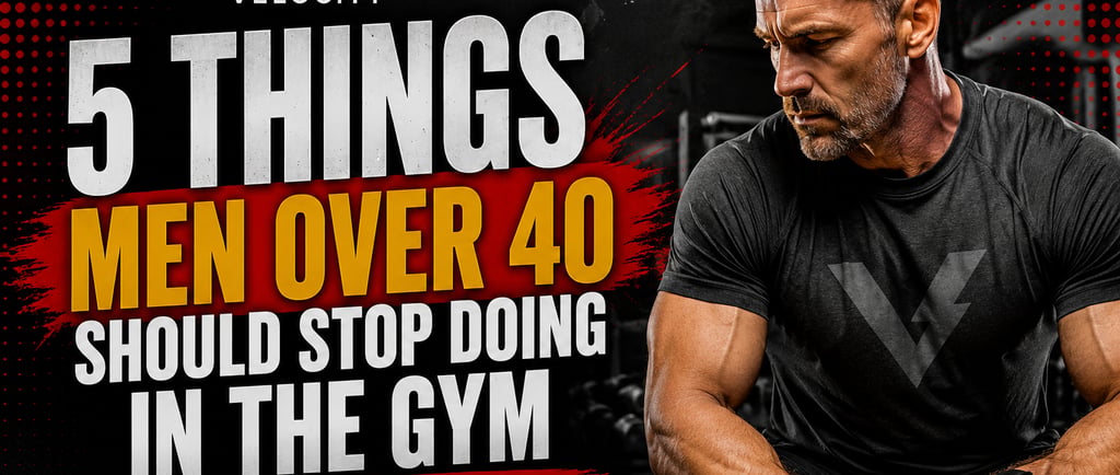 5 things men over 40 should stop doing in the gym