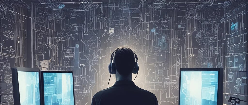 the word ai spelled in white letters on a black surface