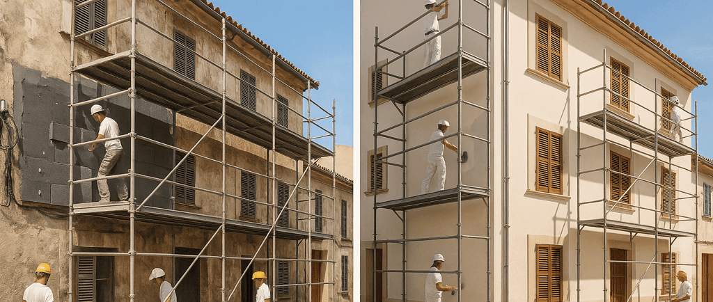 Rehabilitación profesional de fachadas en Mallorca