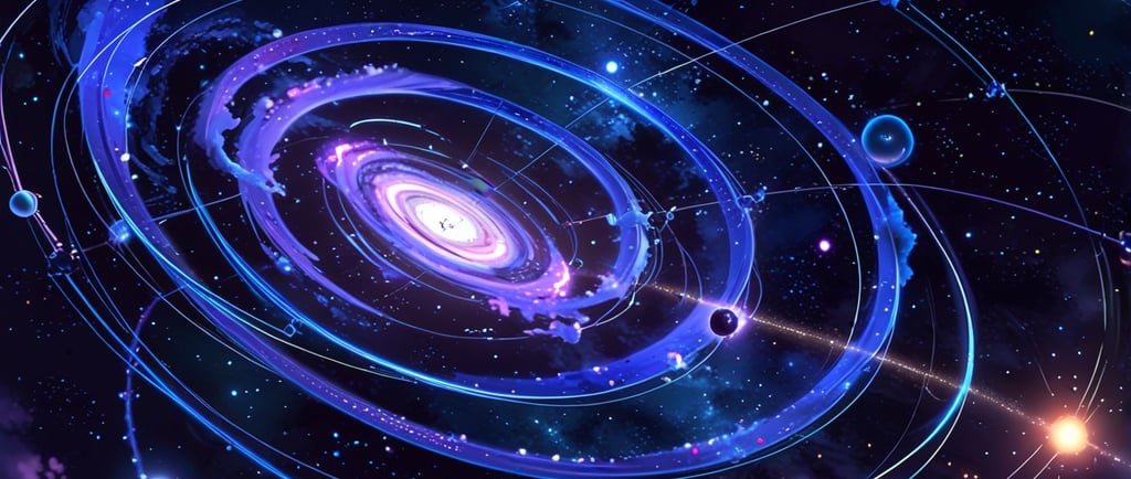 Universe map showing galaxies shaped by dark energy