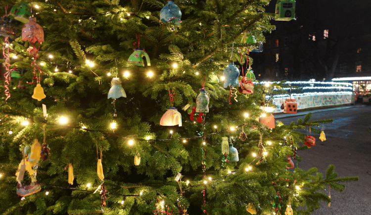 Christmas tree on Old Coltbridge (c) H Ross