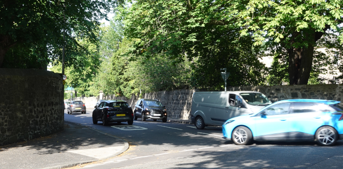 Junction of Ellersly and Murrayfield Roads after improvement.