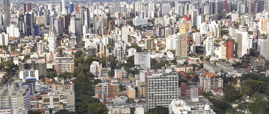 Vista aérea de Curitiba