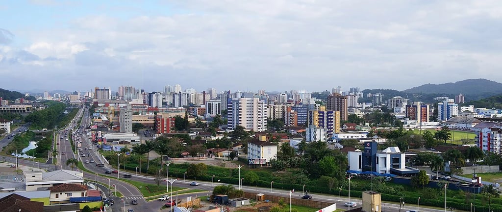 Vista panorâmica da cidade de Joinville (SC)