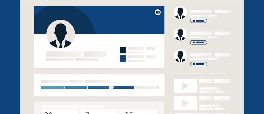 Ilustração associada a perfil no LinkedIn