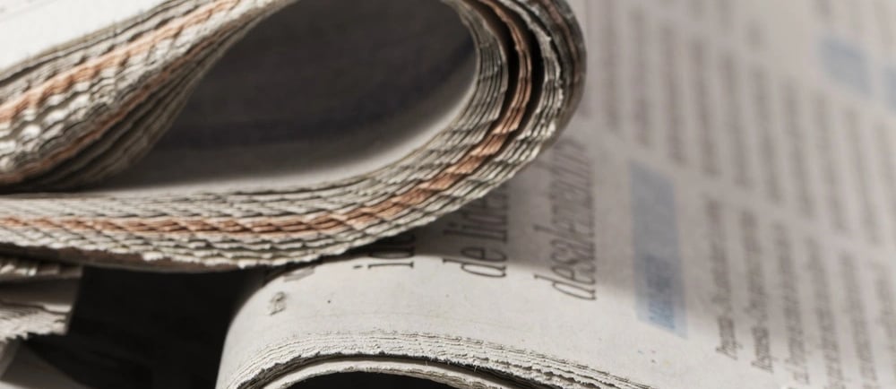 Imagem de jornal impresso
