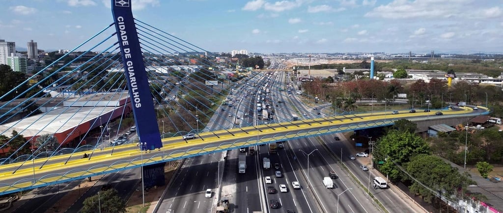 Foto panorâmica da cidade de Guarulhos
