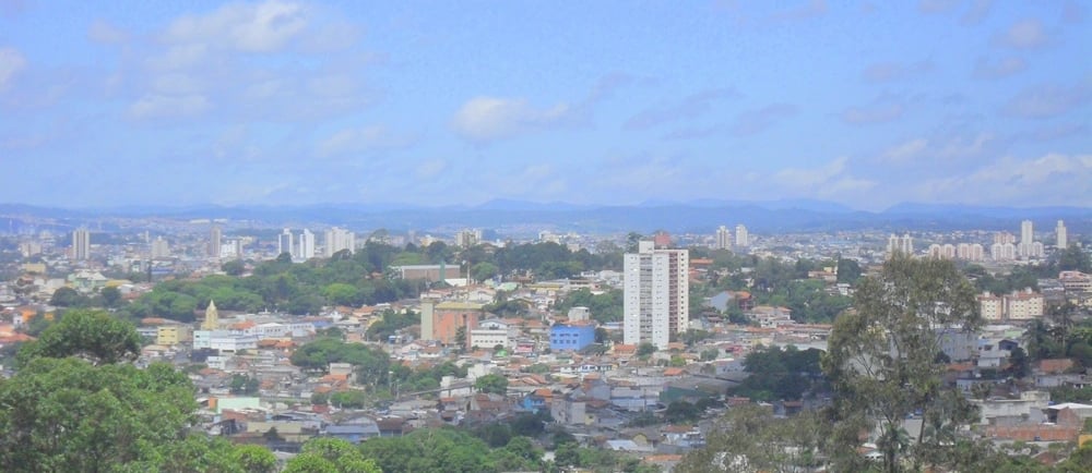 Vista da cidade de Poá (SP), no Alto do Tietê