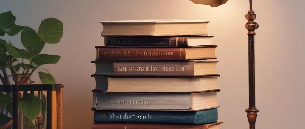 books on a table