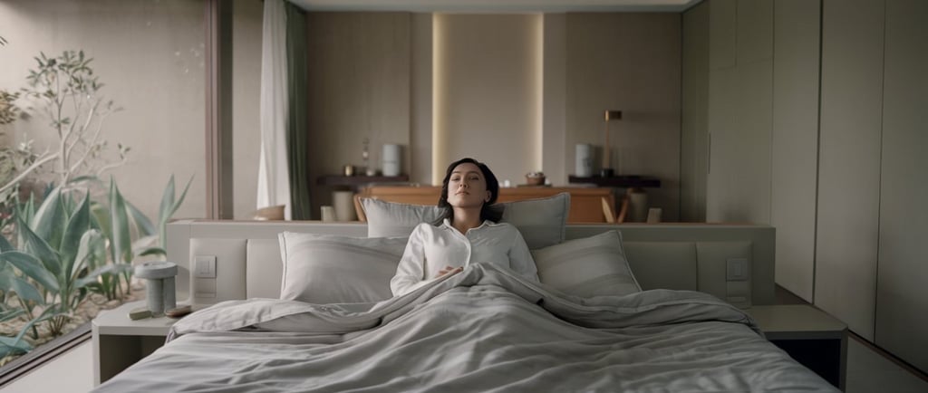 Femme se reposant dans son lit parce qu’elle soufre d’un mal de dos