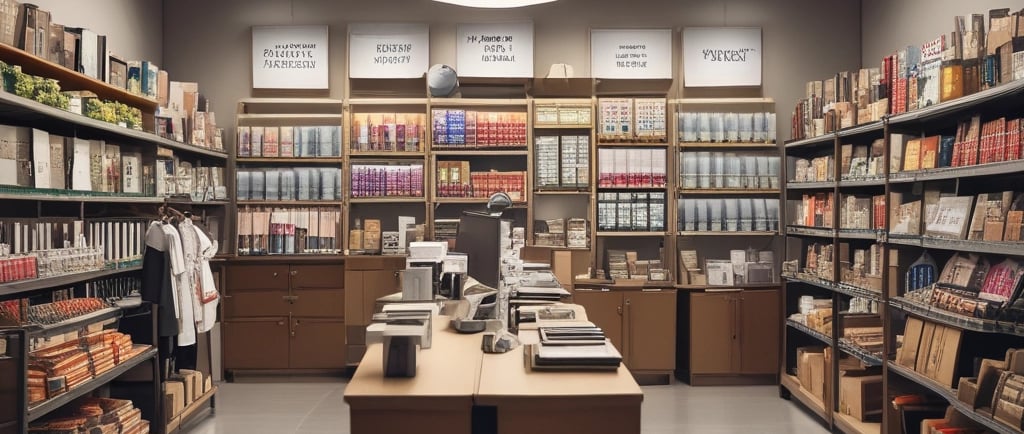 A modern office space with rows of desks, each equipped with computer monitors and office chairs. There are Indian flags hanging from the ceiling. The desks have various items on them, including sticky notes, water bottles, and some personal items. Plants are hanging from the ceiling, adding a touch of greenery. The word 'swipe' is displayed on the wall.