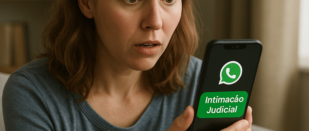 Recebi intimação digital pelo WhatsApp. Isso é válido