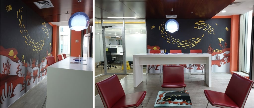 Water themed art illustration, Concept art in print media