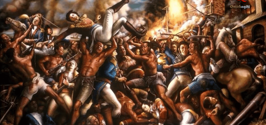 Illustration historique de la bataille de Vertières, dernier co