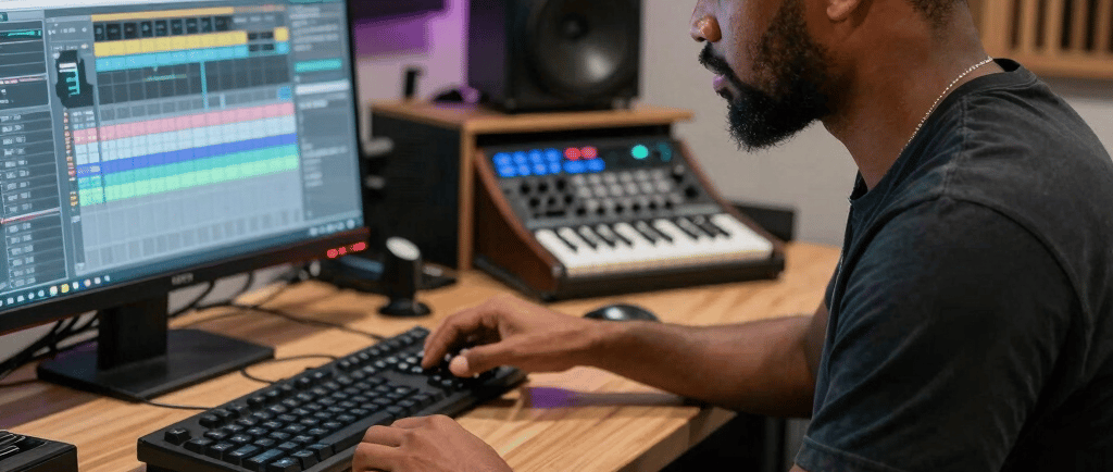 Bouyon beat production in FL Studio with Caribbean drum patterns
