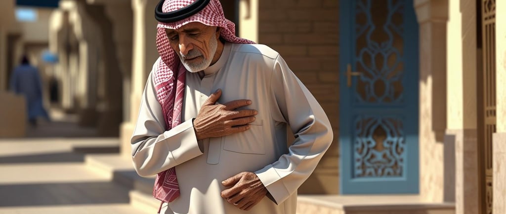 مريض اماراتي يعاني من فشل القلب