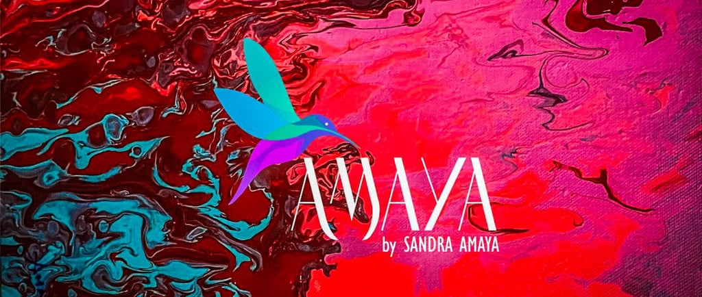 Cuadro Abstracto Original - Sandra Amaya - Logo Amaya Art
