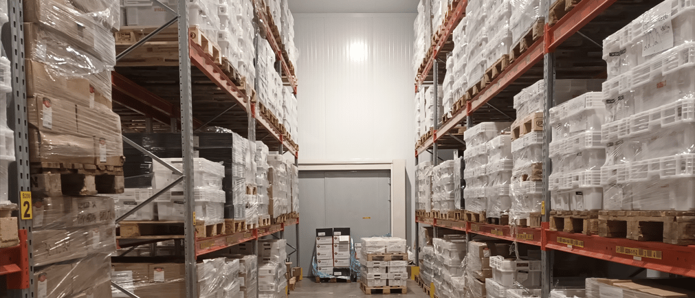 Frozen potato export cartons ready for shipment from Egypt to USA and Europe