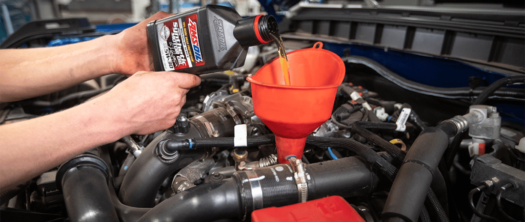 AMSOIL Motor Oil Change