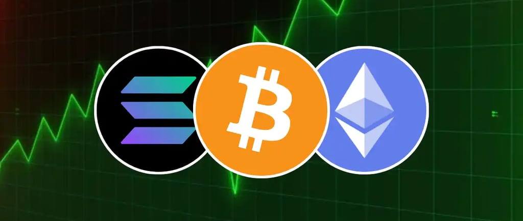 The Cryptocurrency Market at a Crossroads: Will Bitcoin, Ethereum, and Solana Make Their Next Big Mo
