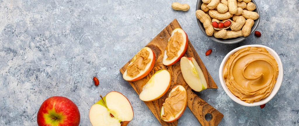 Apple with peanut butter
