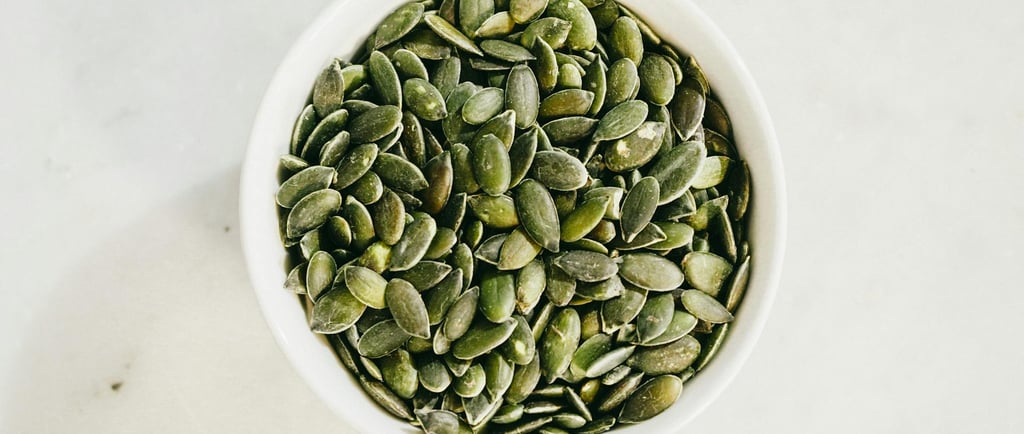 pumpkin seeds in a bowl