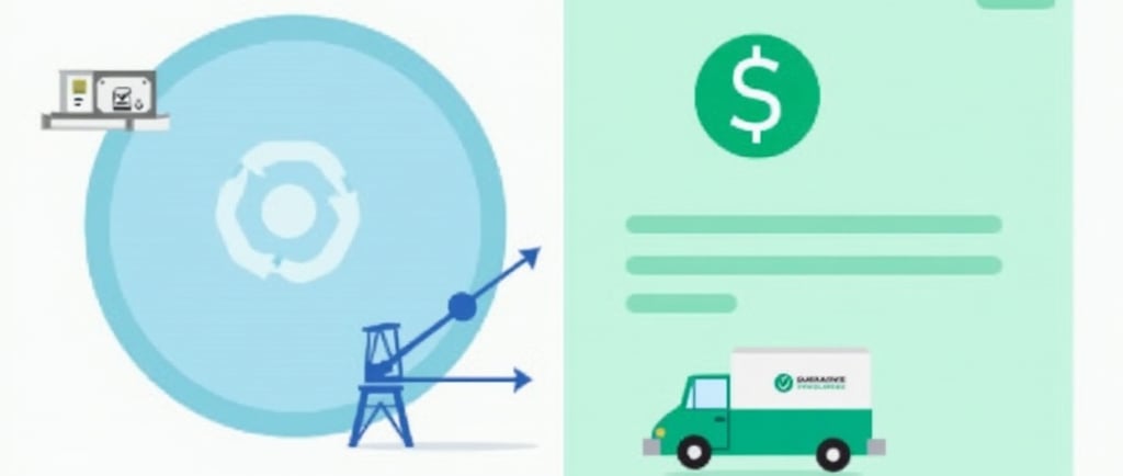 um caminhão de entregas com um símbolo de dólar nele