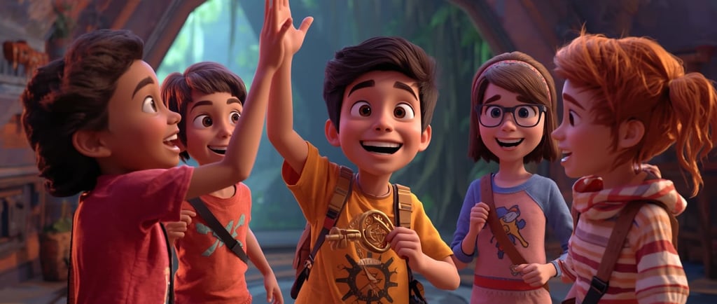 Grupa dece u escape room-u u Nišu slavi zajednički uspeh i jača prijateljstvo.