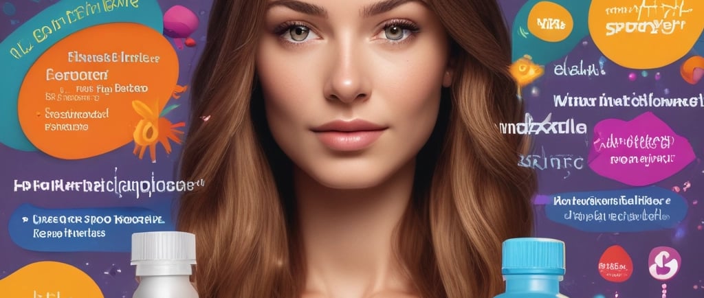 a woman with a bottle of hair dye