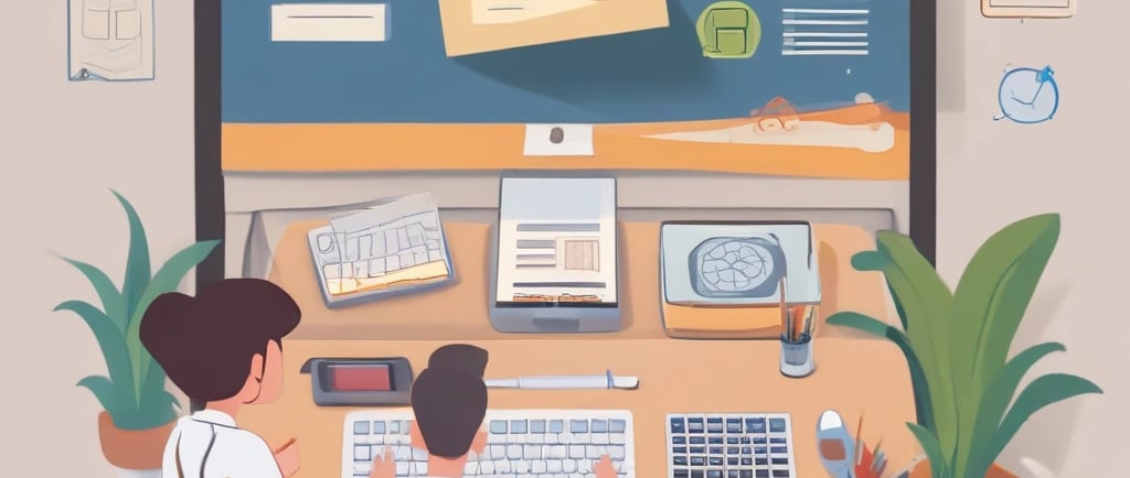 A school management system interface showcasing staff and student performance tracking.