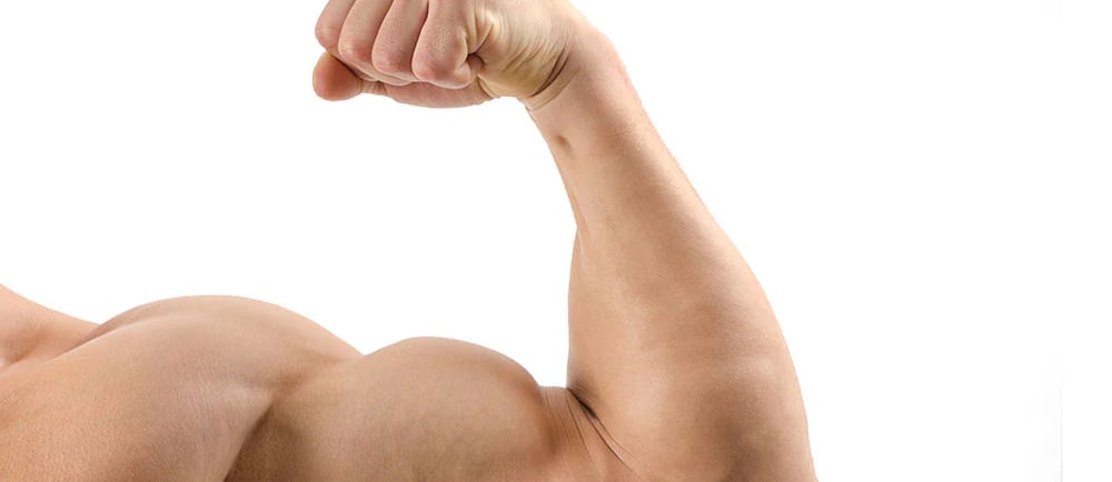 a man with a muscular body and a muscular body