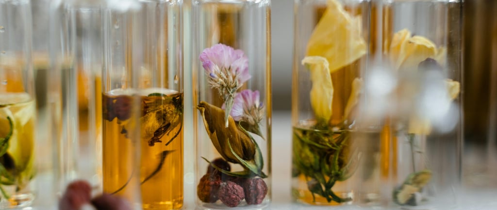 skincare glass bottles