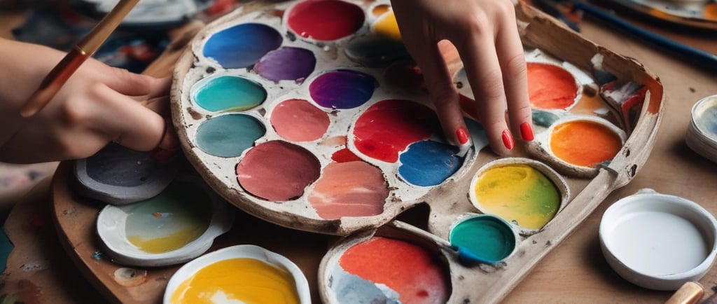 watercolor paint for wedding guest portraits, Wilkesboro, NC