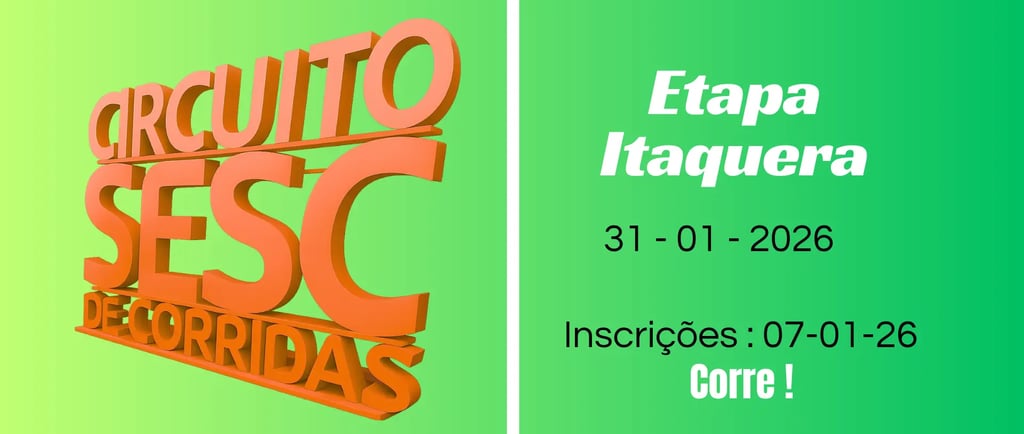 circuito sesc de corridas de rua etapa itaquera 2026