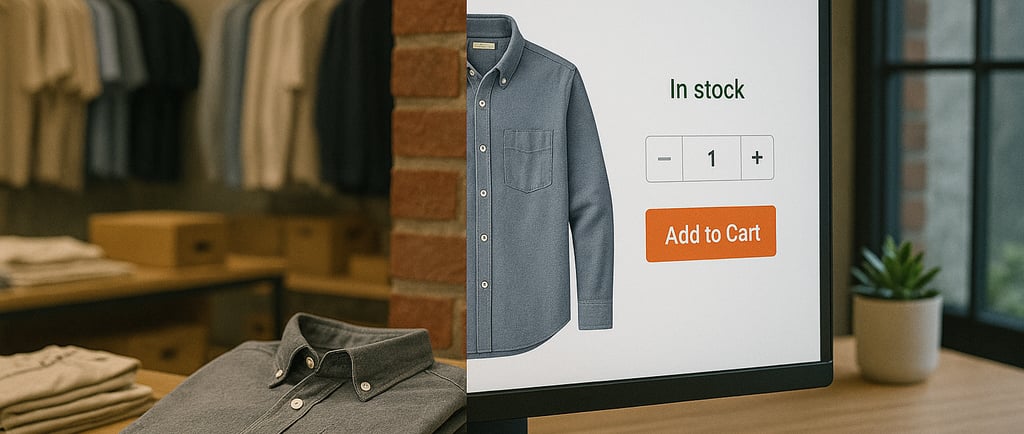 Stores and e-commerce systems that don't match