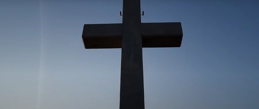 filermos hill big cross in rhodes greece